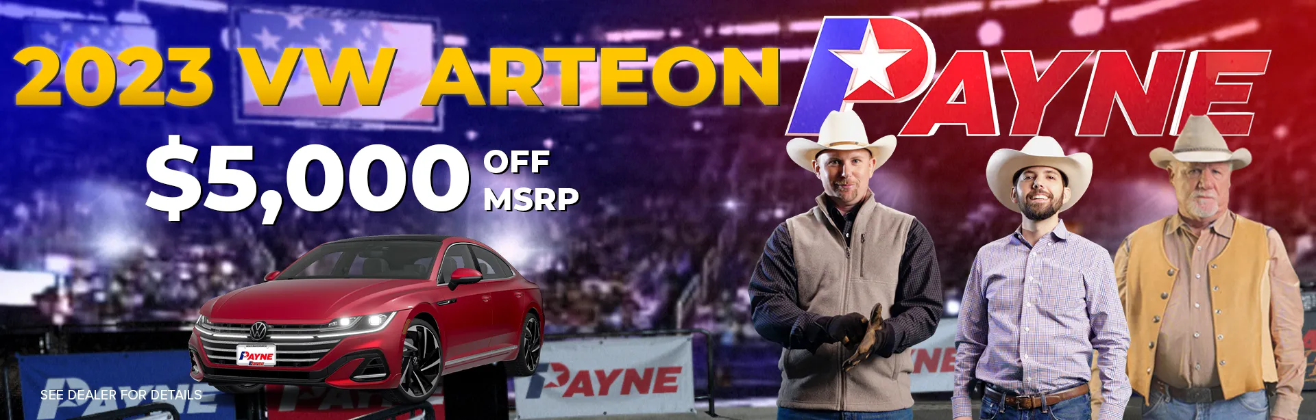 Get $5,000 off MSRP on a 2023 VW Arteon