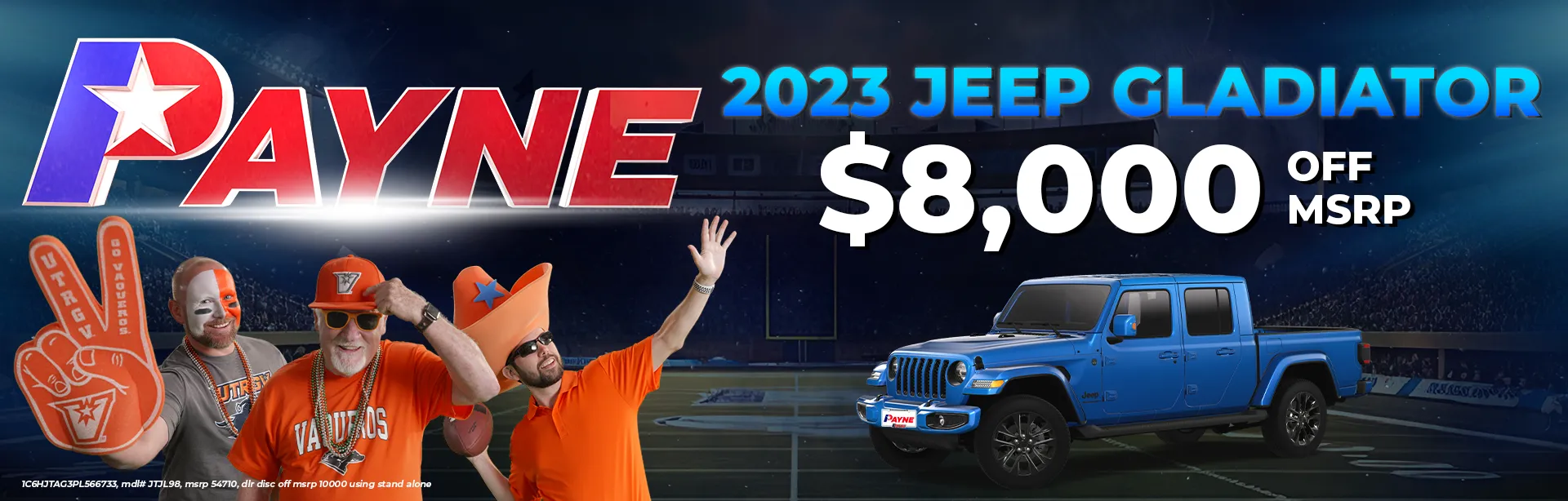$8,000 off MSRP on 2023 Jeep Gladiator